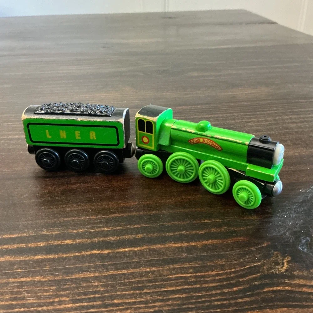 Thomas Friends Wooden Railway Flying Scotsman LNER Green Engine and Tender‎